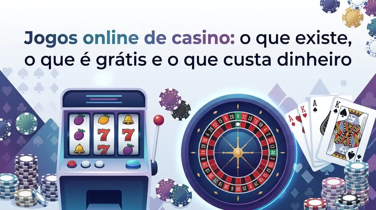 Jogos online de casino: o que existe, o que é grátis e o que custa dinheiro
